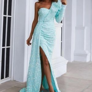 SHEIN Missord Sequin Ball Gown